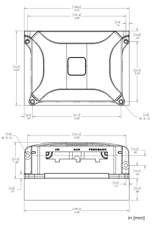 ION/CME 500 Dimensions