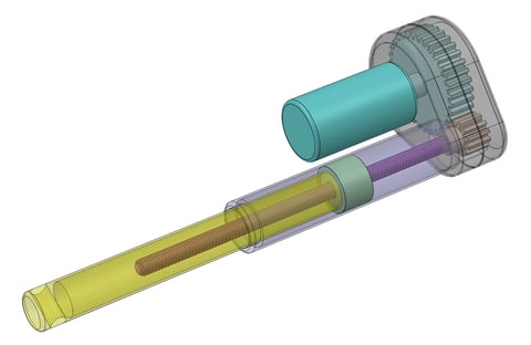Linear Actuator Using Rotary Motor and Lead Screw