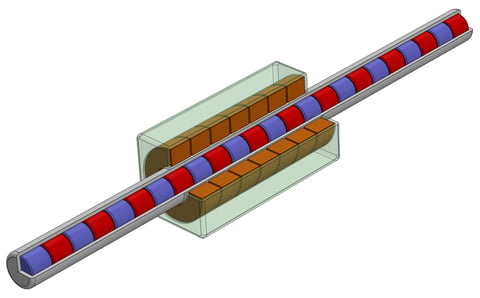 Linear Brushless DC Motor with Rod-Shaped Rotor