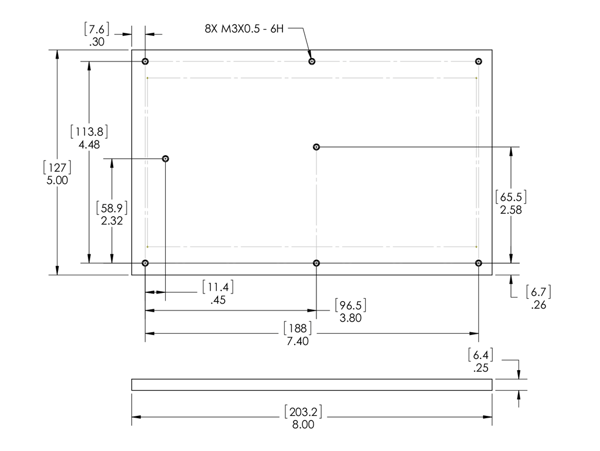 L-Bracket Base Dimensions