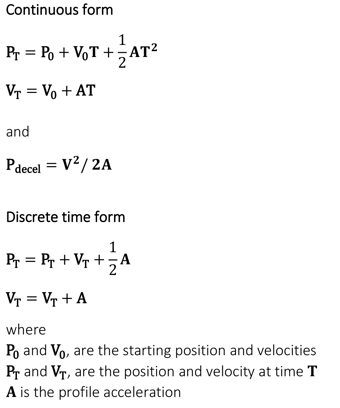 Trapezoidal Profile Equation