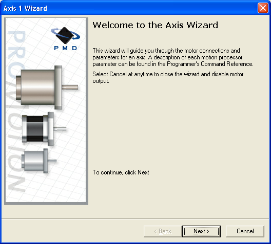 The Multi-axis Setup Wizard