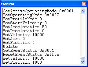 Command Monitor Window